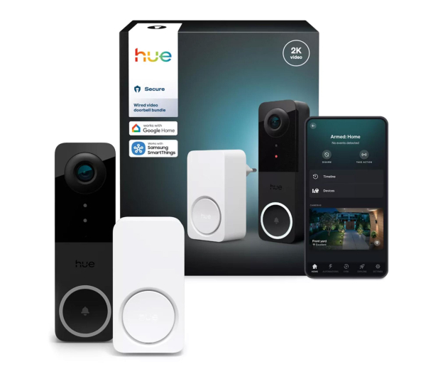 Philips Hue zestaw Secure: Hue Chime inteligentny dzwonek do drzwi + Hue - 1490261 - zdjęcie 4